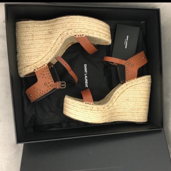 Authentic Saint Laurent Wedges size 10 - Picture 2 of 13